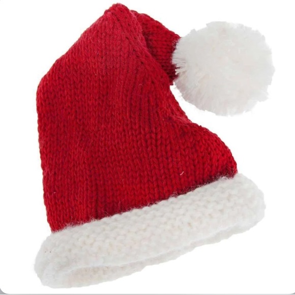 NWT Baby Toddler Knit Santa Beanie Pom Pom Hat Boys Girls 0-6M 6-24M - Picture 2 of 6